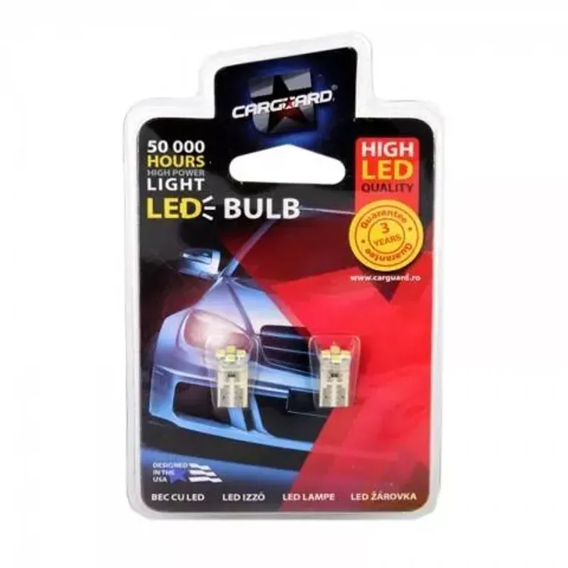 Auto si Moto - Electrice auto - Iluminare si semnalizare - Becuri auto - LED SMD de Pozitie T10 12V 0.4W 28lm set 2buc CLD009 Carguard - Infinity.ro