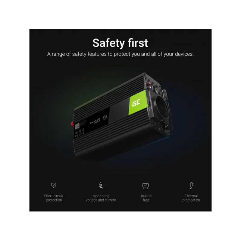 Auto si Moto - Reparatii si depanare - Invertoare auto - Invertor de tensiune 12V-230V 150W protectie la supratensiune INV06 Green Cell - Infinity.ro