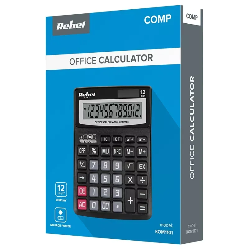 Carti si Birotica - Birotica - Aparatura de birou - Calculatoare de birou - Calculator de birou 12 digiti OC-100 REBEL - Infinity.ro