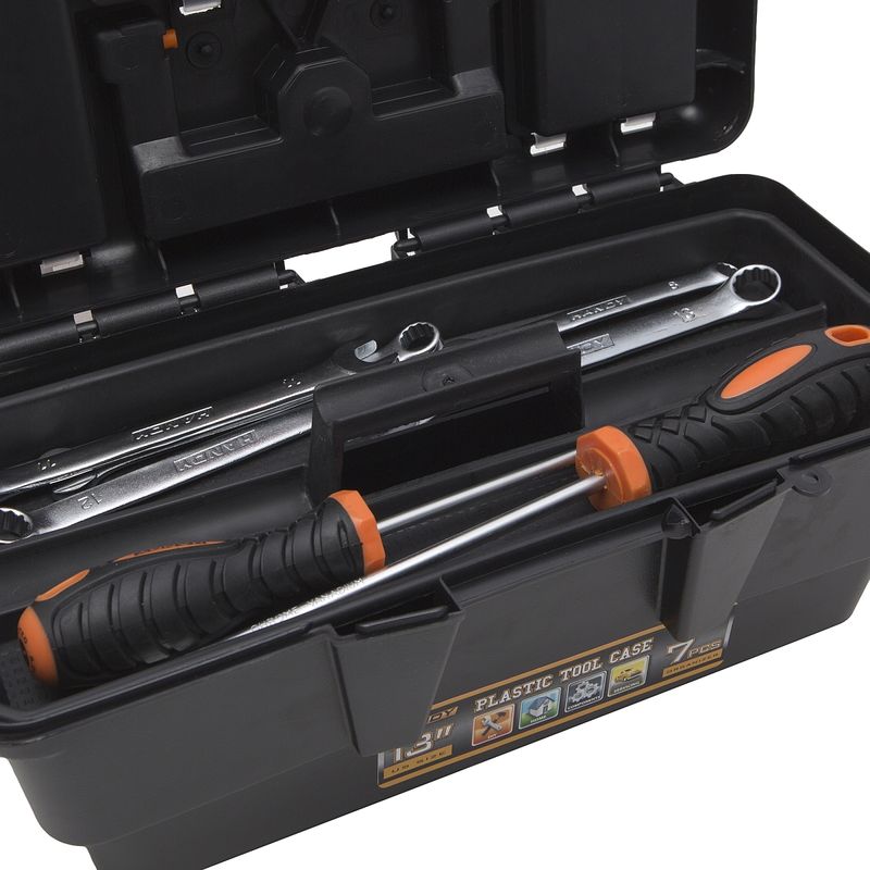 Casa si Gradina - Constructii - Depozitare, transport si protectie - Organizatoare si cutii scule - Geanta de scule din plastic 320x170x130mm HANDY 10910 - Infinity.ro