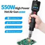 Casa si Gradina - Constructii - Scule electrice si accesorii - Pistoale de lipit - Pistol cu aer cald 550W pentru dezlipit FNIRSI SAG-55 S - Infinity.ro