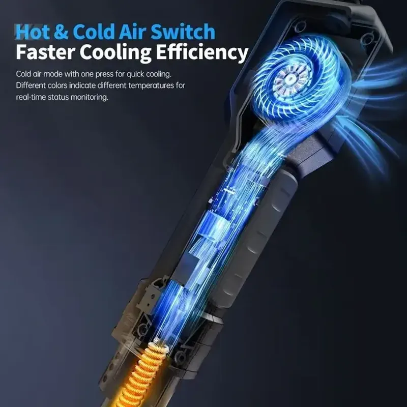 Casa si Gradina - Constructii - Scule electrice si accesorii - Pistoale de lipit - Pistol cu aer cald 550W pentru dezlipit FNIRSI SAG-55 S - Infinity.ro