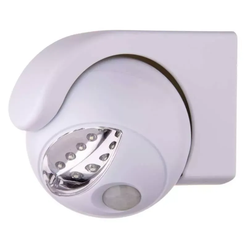 Casa si Gradina - Corpuri si surse de iluminat - Iluminat comercial si industrial - Proiectoare si lampi de lucru - Senzor PIR +5 LED 3x AA R6 rotabil 360 grade Emos - Infinity.ro
