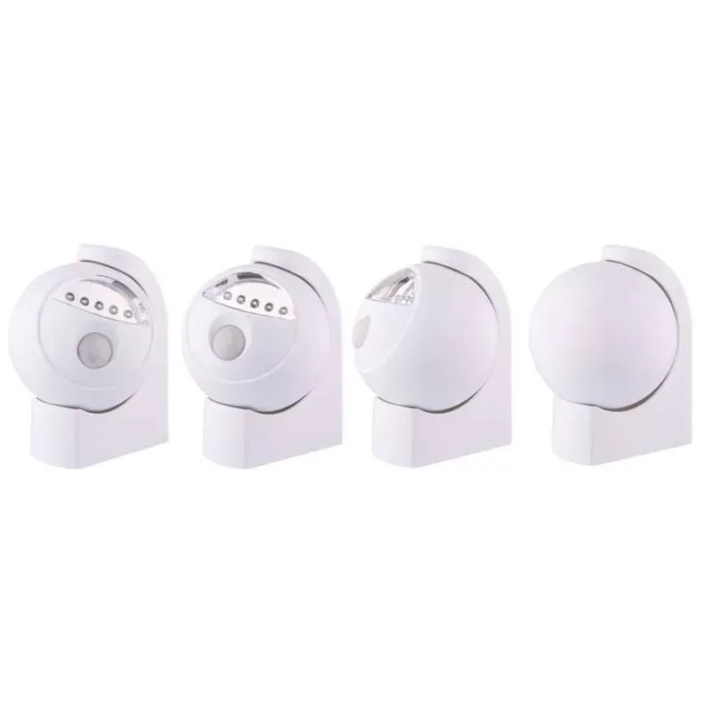 Casa si Gradina - Corpuri si surse de iluminat - Iluminat comercial si industrial - Proiectoare si lampi de lucru - Senzor PIR +5 LED 3x AA R6 rotabil 360 grade Emos - Infinity.ro