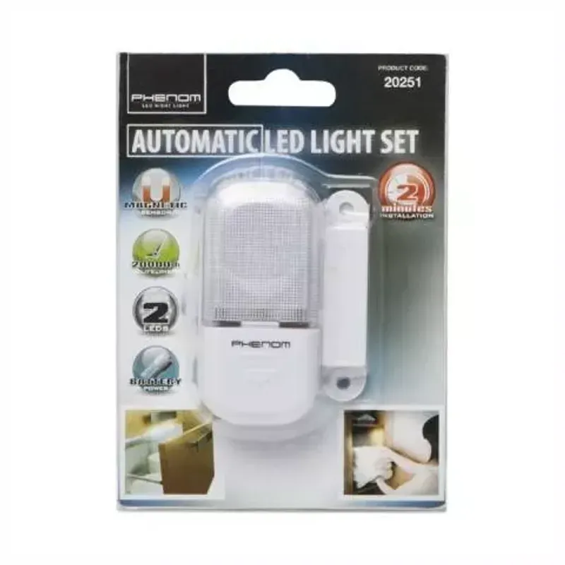 Casa si Gradina - Corpuri si surse de iluminat - Iluminat comercial si industrial - Proiectoare si lampi de lucru - Lampa 2 LEDuri cu senzor magnetic Phenom - Infinity.ro