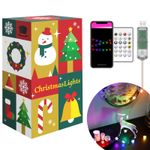Casa si Gradina - Corpuri si surse de iluminat - Iluminat exterior - Instalatii luminoase exterior - Sir de lumina inteligenta fulg de zapada USB - 20 LED micro RGBIC 16 milioane de culori 2m IP55 WI-FI bluetooth 5.0 - Infinity.ro