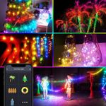 Casa si Gradina - Corpuri si surse de iluminat - Iluminat exterior - Instalatii luminoase exterior - Sir de lumina inteligenta WI-FI USB - 66 LED micro RGBIC 16 milioane de culori 10m IP44 Bluetooth v5.0 - Infinity.ro