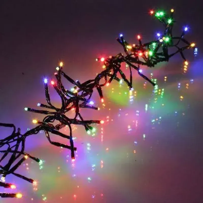 Casa si Gradina - Corpuri si surse de iluminat - Iluminat exterior - Instalatii luminoase exterior - Ghirlanda luminoasa 196 LED multicolor well - Infinity.ro