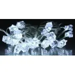 Casa si Gradina - Corpuri si surse de iluminat - Iluminat exterior - Instalatii luminoase exterior - Ghirlanda electrica luminoasa decorativa forma diamant 20 LED albe lumina rece cablu transparent WELL - Infinity.ro