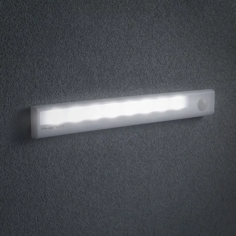 Casa si Gradina - Corpuri si surse de iluminat - Iluminat exterior - Lanterne - Lumina LED pentru mobilier 4x AAA cu senzor de miscare PIR infrarosu si iluminare 235x30x21mm Phenom - Infinity.ro
