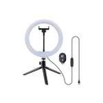 Casa si Gradina - Corpuri si surse de iluminat - Veioze si lampi - Lampi de veghe - Lampa circulara Well 10" cu trepied masa telecomanda - Infinity.ro