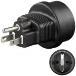 Casa si Gradina - Electrice - Accesorii electrice - Accesorii prize si intrerupatoare - Adaptor priza Schuko - Japonia / USA Goobay - Infinity.ro
