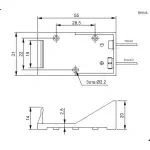 Casa si Gradina - Electrice - Accesorii electrice - Baterii, acumulatori si incarcatoare - BH-9V A Suport baterie 9V 6F22 6LR61 x1buc cu terminal cablu 150mm COMF - Infinity.ro