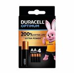 Casa si Gradina - Electrice - Accesorii electrice - Baterii, acumulatori si incarcatoare - Set baterii alcaline AA R6 DURACELL OPTIMUM 4buc MX1500 - Infinity.ro