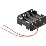 Casa si Gradina - Electrice - Accesorii electrice - Baterii, acumulatori si incarcatoare - Suport baterii 8x AA 58x63x28.7 mm cu fire terminale 15cm Goobay 81218 - Infinity.ro