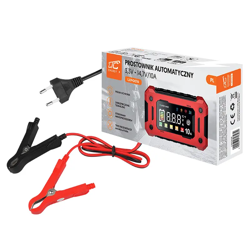 Casa si Gradina - Electrice - Accesorii electrice - Baterii, acumulatori si incarcatoare - Incarcator HYBRID automat acumulatori AGM /GEL /LiFePO4 3.3-14.7V /10A LTC LXPOE10 - Infinity.ro