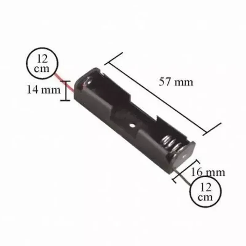 Casa si Gradina - Electrice - Accesorii electrice - Baterii, acumulatori si incarcatoare - Suport pentru baterie AA 1buc cu contacte pentru lipire - Infinity.ro