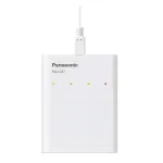 Casa si Gradina - Electrice - Accesorii electrice - Baterii, acumulatori si incarcatoare - Eneloop Incarcator USB & boster include acumulatori 4x AA(R6) 1900mAh Panasonic K-KJ87MCC40USB - Infinity.ro