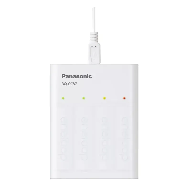 Casa si Gradina - Electrice - Accesorii electrice - Baterii, acumulatori si incarcatoare - Eneloop Incarcator USB & boster include acumulatori 4x AA(R6) 1900mAh Panasonic K-KJ87MCC40USB - Infinity.ro