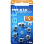 Casa si Gradina - Electrice - Accesorii electrice - Baterii, acumulatori si incarcatoare - Set 6 baterii auditive ZA13 PR48 13 1.45V Zinc-Air Renata 6buc/blister - Infinity.ro