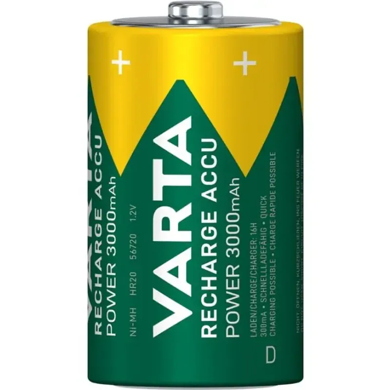 Casa si Gradina - Electrice - Accesorii electrice - Baterii, acumulatori si incarcatoare - Set acumulatori Varta Ni-Mh D R20 1.2V 3000mAh Ready to use 2buc - Infinity.ro