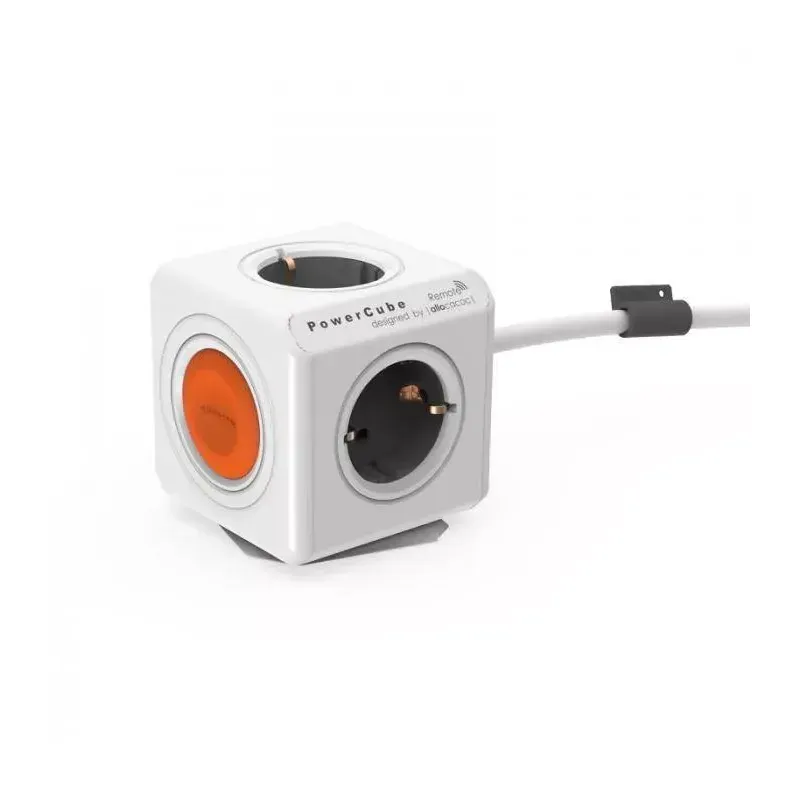 Casa si Gradina - Electrice - Accesorii electrice - Prelungitoare, triple, fise - Prelungitor 4 prize cu intrerupator cub 1.5m PowerCube Remote Allocacoc - Infinity.ro