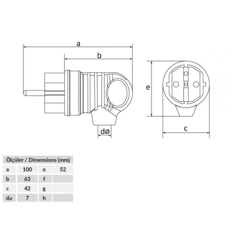 Casa si Gradina - Electrice - Accesorii electrice - Prelungitoare, triple, fise - Fisa schuko cauciuc cu inel Bemis BK1-1402-2021 2P+E 16A 250V IP44 negru - Infinity.ro