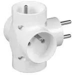 Casa si Gradina - Electrice - Accesorii electrice - Prelungitoare, triple, fise - R-48 Conector AC supply splitter Layout 2P+PE white TIMEX-ELEKTRO - Infinity.ro