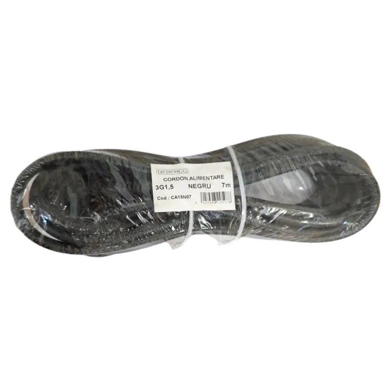 Casa si Gradina - Electrice - Cabluri electrice si conductori - Cordon alimentare Schuko - fire libere 1.5m negru 3500W 16A 3x1.5mm2 cupru 3G1.5 CA15N11 Wconn - Infinity.ro
