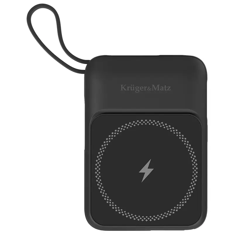 Power Bank inductie Kruger&Matz KM0913-B 10000mAh Li-ion Mag Safe ...