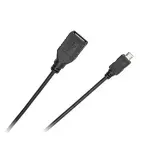 Laptop, Telefoane si Tablete - Telefoane mobile si accesorii - Accesorii Telefoane - Cabluri si adaptoare telefoane - Cablu adaptor OTG USB mama la micro USB tata 0.2m Cabletech - Infinity.ro
