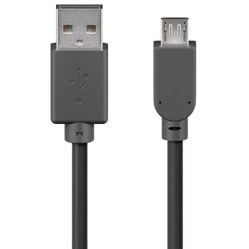 Laptop, Telefoane si Tablete - Telefoane mobile si accesorii - Accesorii Telefoane - Cabluri si adaptoare telefoane - Cablu USB 2.0 - micro USB 0.3m negru Goobay - Infinity.ro