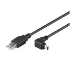 Laptop, Telefoane si Tablete - Telefoane mobile si accesorii - Accesorii Telefoane - Cabluri si adaptoare telefoane - Cablu mini USB 90 grade 1.8m pentru GPS-uri Goobay - Infinity.ro