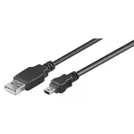 Laptop, Telefoane si Tablete - Telefoane mobile si accesorii - Accesorii Telefoane - Cabluri si adaptoare telefoane - Cablu USB2.0 A mufa tata - USB B mini USB mufa tata 5m Canon Goobay - Infinity.ro
