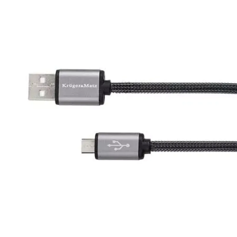 Laptop, Telefoane si Tablete - Telefoane mobile si accesorii - Accesorii Telefoane - Cabluri si adaptoare telefoane - Cablu USB la micro USB 0.2m Profesional Kruger&Matz - Infinity.ro