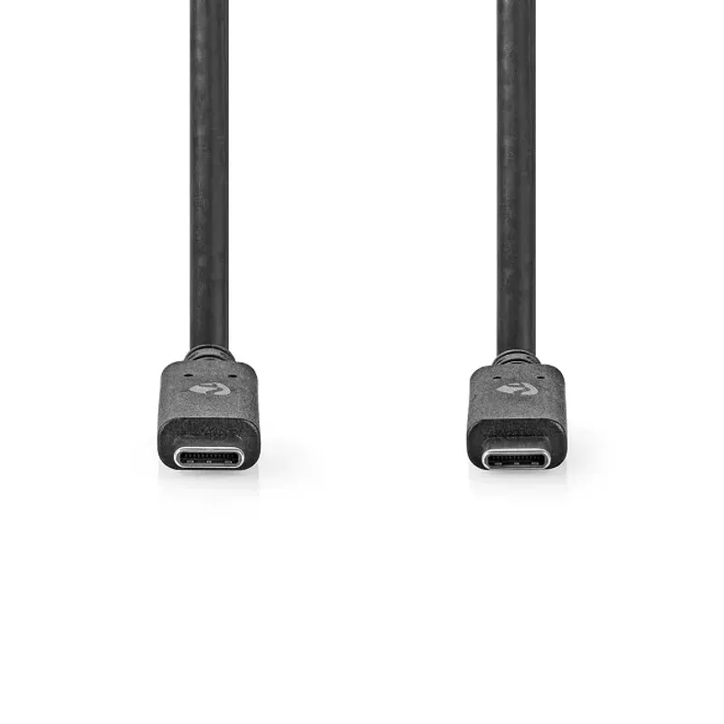 Laptop, Telefoane si Tablete - Telefoane mobile si accesorii - Accesorii Telefoane - Cabluri si adaptoare telefoane - Cablu USB TYPE C tata - USB TYPE C tata 1m 100W 10Gbps 3.2 Gen 2 negru Nedis - Infinity.ro
