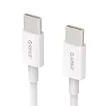 Laptop, Telefoane si Tablete - Telefoane mobile si accesorii - Accesorii Telefoane - Cabluri si adaptoare telefoane - Cablu USB type C tata-tata 1m alb Orico BCU-10 - Infinity.ro