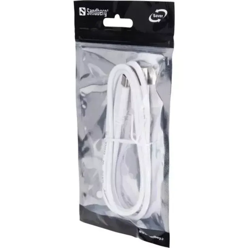 Laptop, Telefoane si Tablete - Telefoane mobile si accesorii - Accesorii Telefoane - Cabluri si adaptoare telefoane - Cablu USB Type C 3.1 - USB A 3.0 Sandberg 336-15 1m alb - Infinity.ro