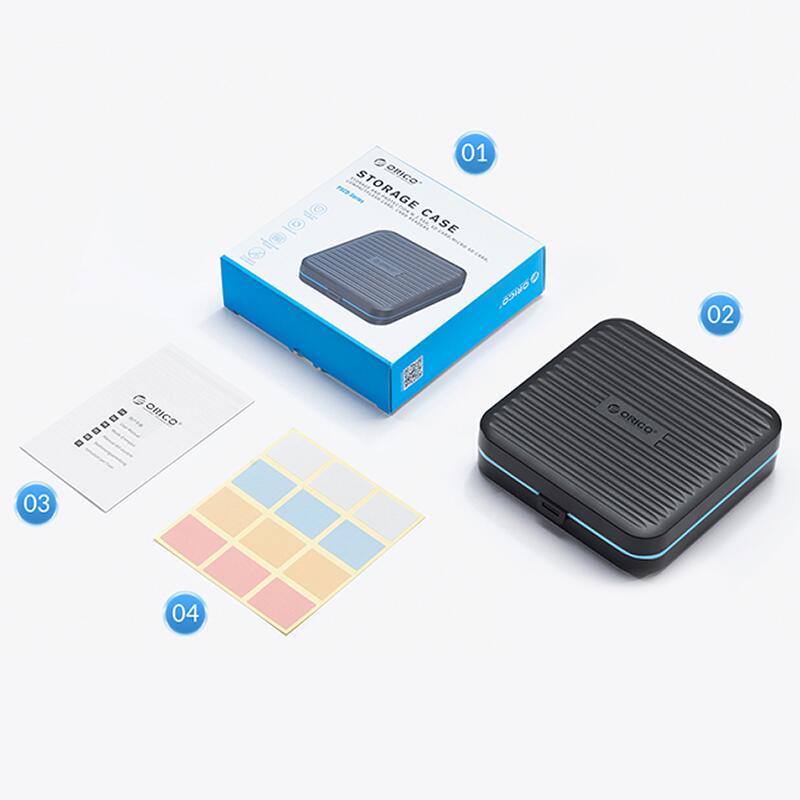 TV, Audio-Video si Foto - Aparate foto si accesorii - Accesorii foto si video - Carduri memorie - Cutie protectie 12x card SD / 12x card MicroSD 110x114x30mm neagra Orico PSCD-6-BK - Infinity.ro