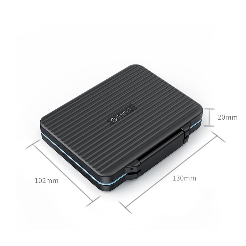 Laptop, Telefoane si Tablete - Telefoane mobile si accesorii - Accesorii Telefoane - Carduri memorie si card reader - Cutie protectie 6x card SD / 4x card MicroSD / 1x CompactFlash / 1x Card Reader 130x102x21mm neagra Orico PHCD-6-BK - Infinity.ro
