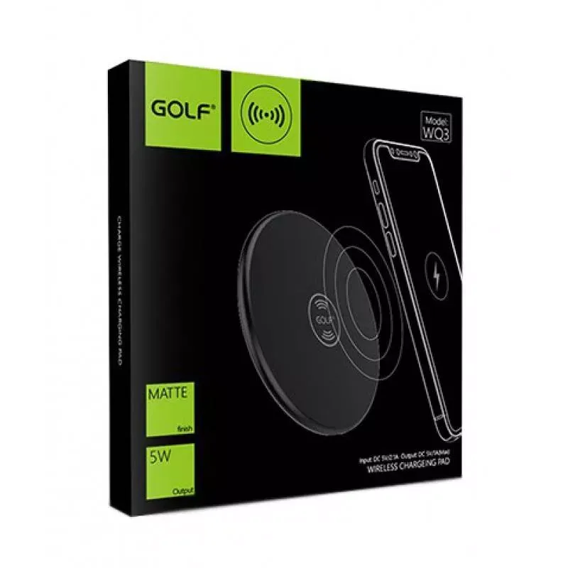 Laptop, Telefoane si Tablete - Telefoane mobile si accesorii - Accesorii Telefoane - Incarcatoare telefoane - Incarcator Wireless Golf WQ3 Negru - Infinity.ro