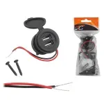 Laptop, Telefoane si Tablete - Telefoane mobile si accesorii - Accesorii Telefoane - Incarcatoare telefoane - Priza auto 12V/24V 2x USB 5V /2.4A 60x45x40mm LTC LXG522 - Infinity.ro