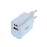 Laptop, Telefoane si Tablete - Telefoane mobile si accesorii - Accesorii Telefoane - Incarcatoare telefoane - Incarcator retea Well 1x USB-A QC3.0 1x USB-C PD 30W alb PSUP-USB-WPQ3001WE-WL - Infinity.ro