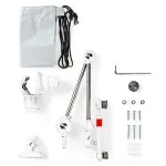 Laptop, Telefoane si Tablete - Telefoane mobile si accesorii - Accesorii Telefoane - Suport si docking telefoane - Suport Nedis TDMT111WT pentru tableta si smartphone 4-12" rotire 360 brat pliabil - Infinity.ro