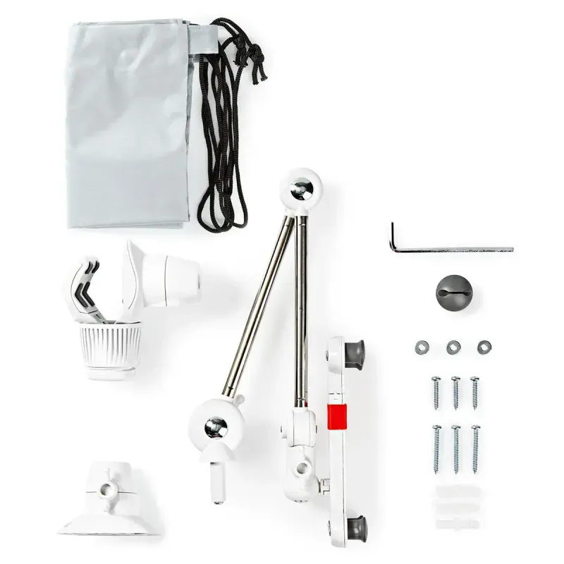 Laptop, Telefoane si Tablete - Telefoane mobile si accesorii - Accesorii Telefoane - Suport si docking telefoane - Suport Nedis TDMT111WT pentru tableta si smartphone 4-12" rotire 360 brat pliabil - Infinity.ro