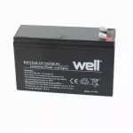 Casa si Gradina - Electrice - Accesorii electrice - Baterii, acumulatori si incarcatoare - Acumulator plumb acid 12V 7Ah cu borne late Well 151x65x93mm - Infinity.ro