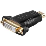 TV, Audio-Video si Foto - Accesorii TV si audio - Cabluri si adaptoare video - Adaptor HDMI la DVI-D 24+1 mama Goobay - Infinity.ro