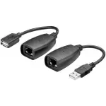 PC, gaming si accesorii - Retelistica - Cabluri si accesorii - Adaptor prelungitor USB la CAT5 EXTENDER max. 40m USB2-EXT-ETH-40M - Infinity.ro