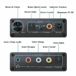 TV, Audio-Video si Foto - Accesorii TV si audio - Cabluri si adaptoare audio - Adaptor TOSLINK RCA - 2x RCA +Jack 3.5 mm si amplificare semnal - Infinity.ro