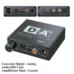 TV, Audio-Video si Foto - Accesorii TV si audio - Cabluri si adaptoare audio - Adaptor TOSLINK RCA - 2x RCA +Jack 3.5 mm si amplificare semnal - Infinity.ro